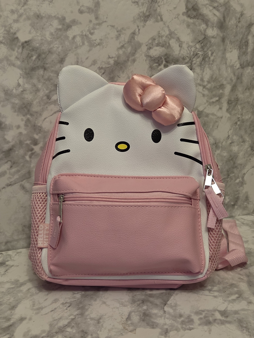 Hello Kitty Pink Kids Backpack with Silky Bow